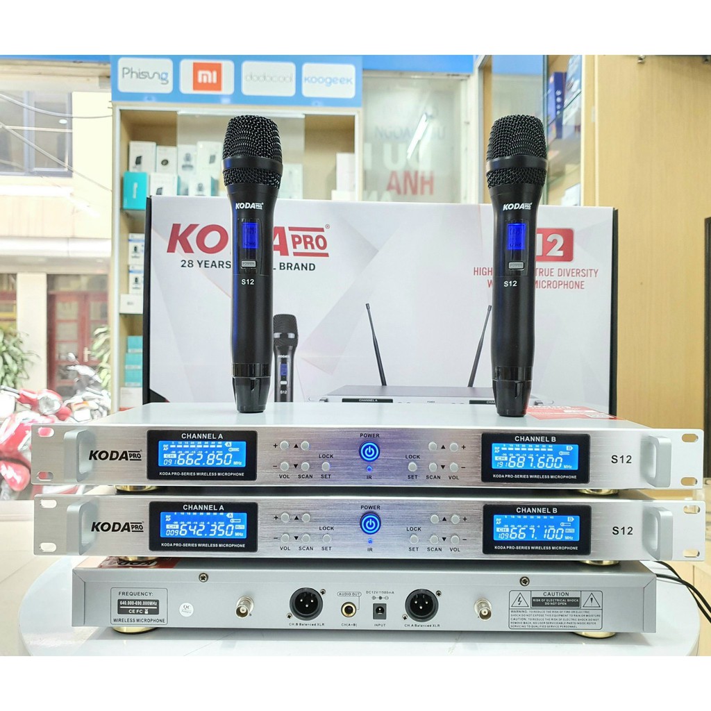 micro Koda S12pro chính hãng, micro giá rẻ, loa bãi, loa mới, cục đẩy, vang cơ, vang số.