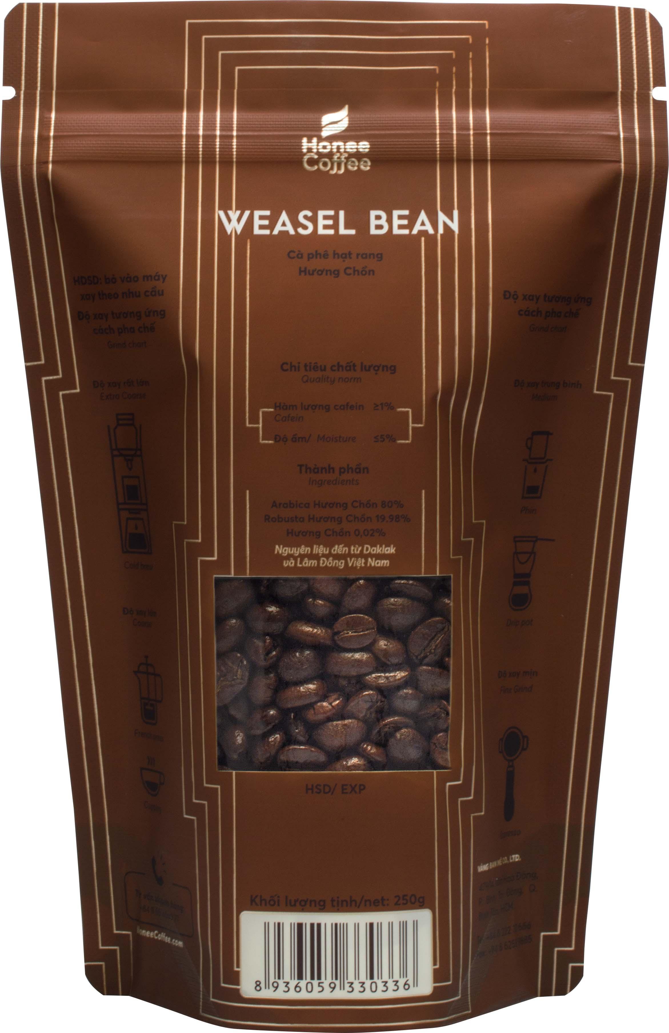 Cà Phê Chồn Hạt Rang Xay Hương Vị Độc Đáo HONEE COFFEE 250g - NGON NGON CÀ PHÊ | BigBuy360 - bigbuy360.vn