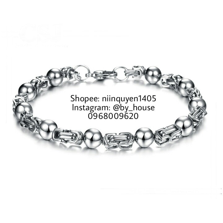 Lắc tay nam inox LTN002 không đen không gỉ