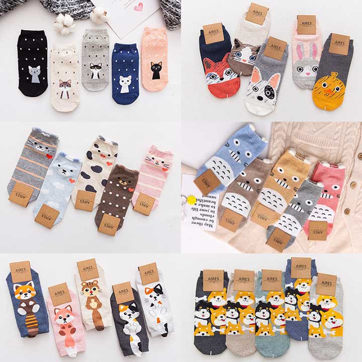 [ xả kho ] Set tất thấp cổ nữ TG03 chất liệu đẹp phù hợp thời trang
