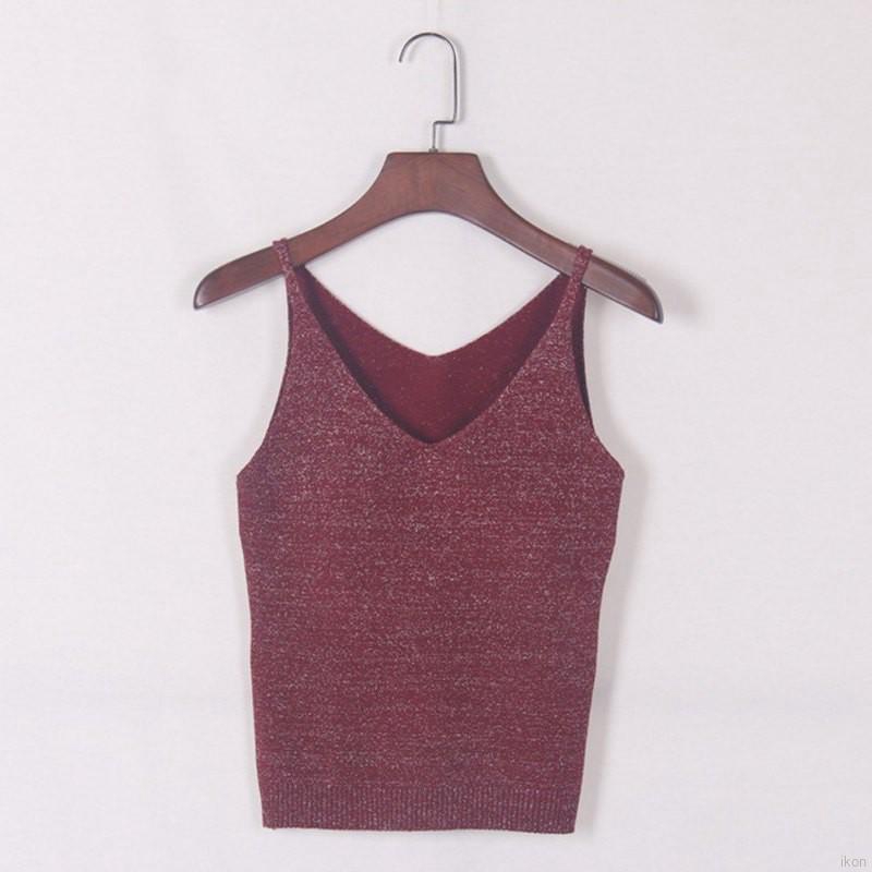 Áo ba lỗ dây kiểu đan cho nữ