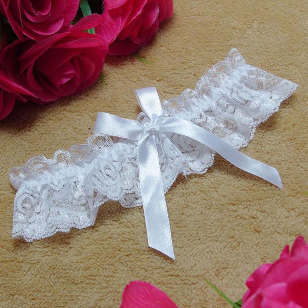 Đai đeo đùi vải ren phối nơ dễ thương quyến rũ cho nữ