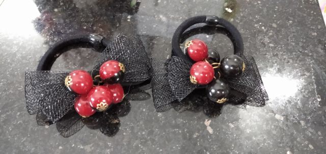 Combo 2 cột tóc như hình. Mẫu đẹp đỏ mix đen