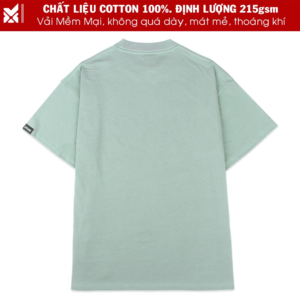 Áo Phông Thun Nam Nữ Trơn  Chất Liệu Vải Cotton 2 Chiều Trơn Không In Mineral Green Local Brand By Xfire AT-BLCOT-GR322