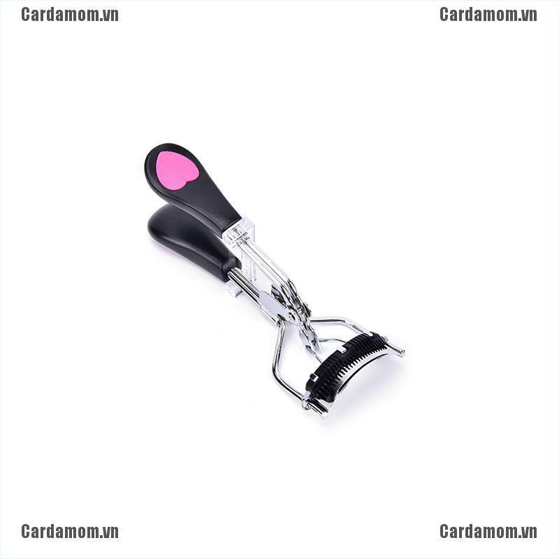 {carda} Pro Handle Eye Curling Eyelash Curler Clip Beauty Makeup Eyelash Tool With Comb{LJ}