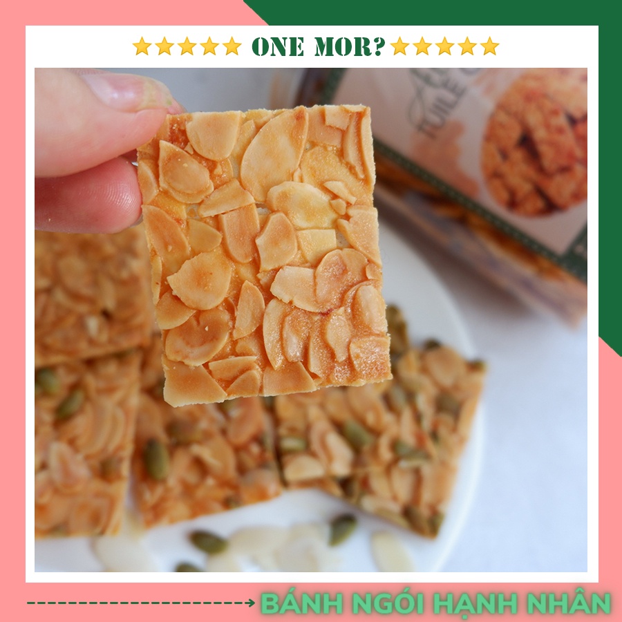 Bánh Ăn Kiêng Ngói Hạnh Nhân, Bánh dinh dưỡng cho mẹ bầu healthy eatclean và cho người ăn kiêng tập gym | OneMor