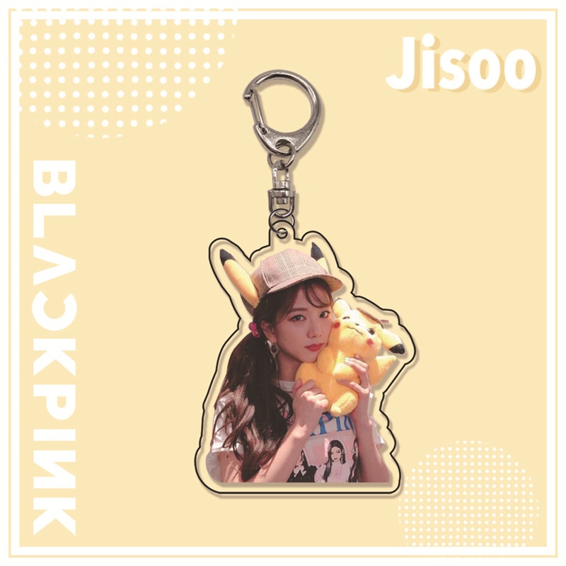 Móc khóa hai mặt bằng nhựa Acrylic hình ca sĩ BLACKPINK jisoo độc đáo