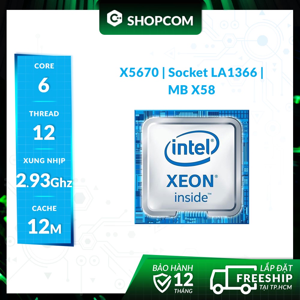 Intel Xeon X5670 - 6 Core 12 Threads 12M Cache
