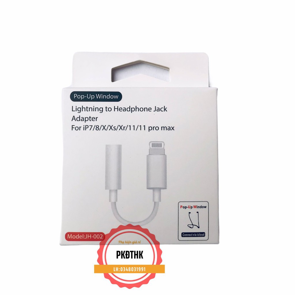 Jack chuyển tai nghe từ 3.5 sang Lightning sử dụng bluetooth