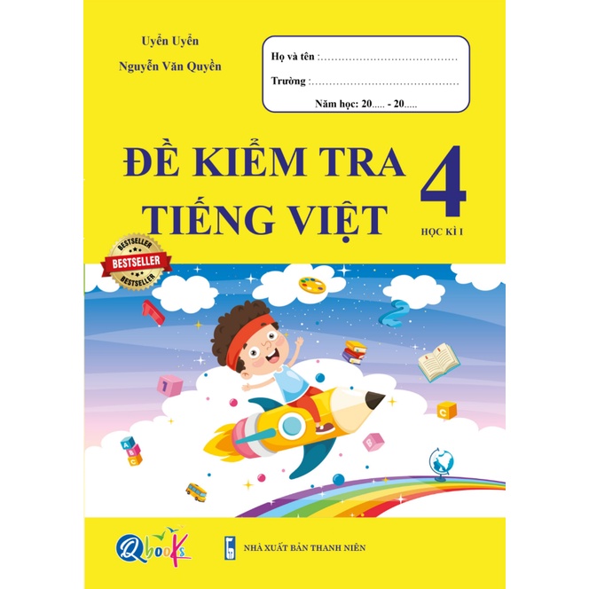 Combo Đề Kiểm Tra Toán và Tiếng Việt 4 - Học Kì 1 (2 cuốn)