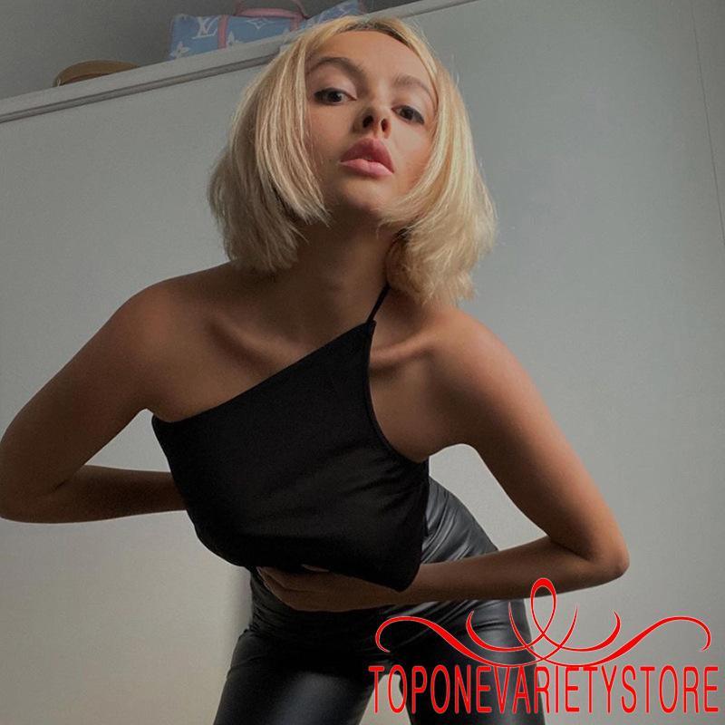 Áo croptop hai dây màu trơn hở lưng thời trang xuân hè cho nữ