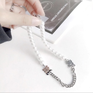 Vòng ngọc trai nhân tạo logo chữ