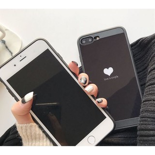 Ốp tim đỏ và trắng cho iphone