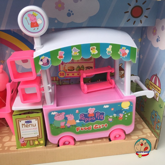 Xe đẩy bán đồ ăn nhanh của gia đình peppa pig