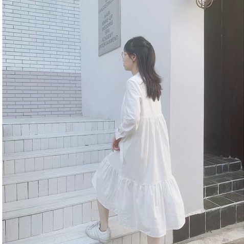 Váy xuông nữ- Đầm Babydoll Nữ Nơ Ngực tay bồng bánh bèo phối gile len xinh xắn tiểu thư V250 SUTANO