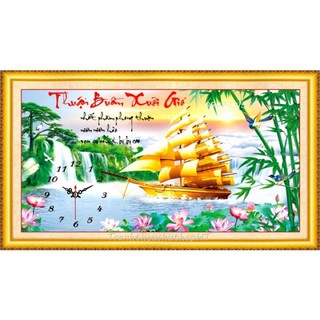 Tranh thêu chữ thập Thuận Buồm Xuôi Gió LV3064 (75x43) chưa thêu