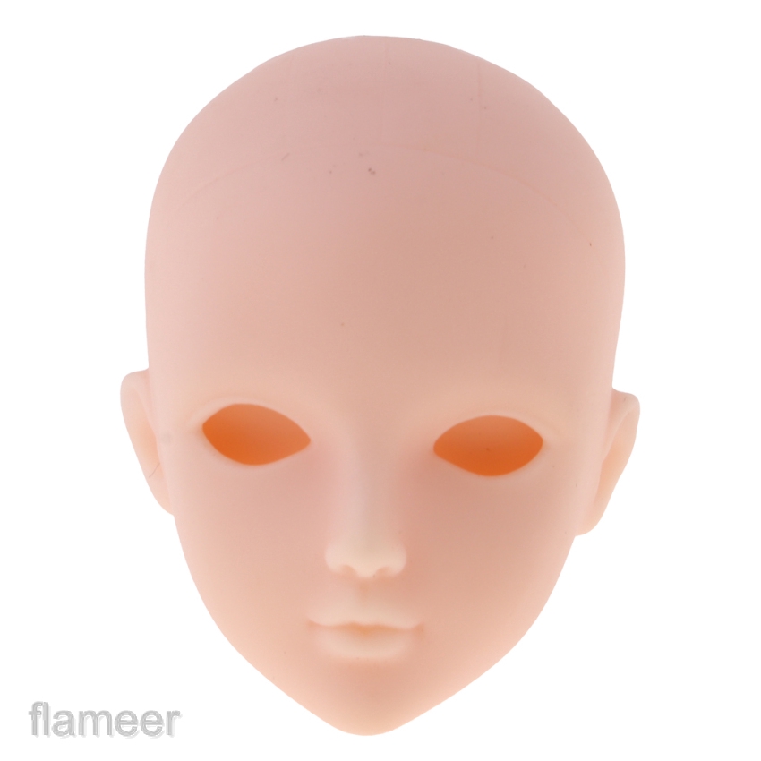 Không trang điểm Búp bê nữ Bộ phận cơ thể đầu đậm cho búp bê BJD 1 / 6