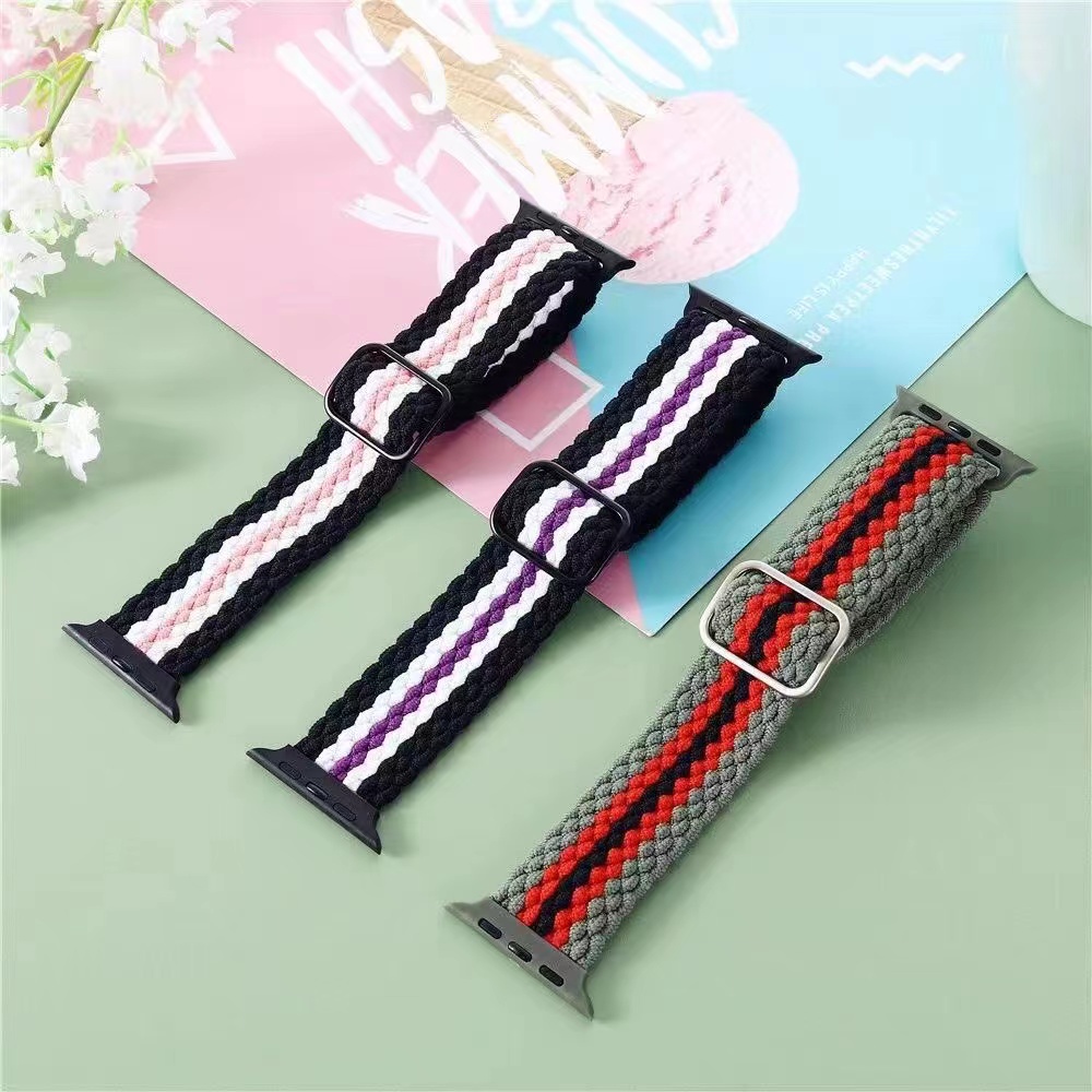 Dây Đeo Nylon Cho Đồng Hồ Thông Minh iWatch Series 7/6/5/4/3/SE 45mm 41mm 44mm 40mm 42mm 38mm