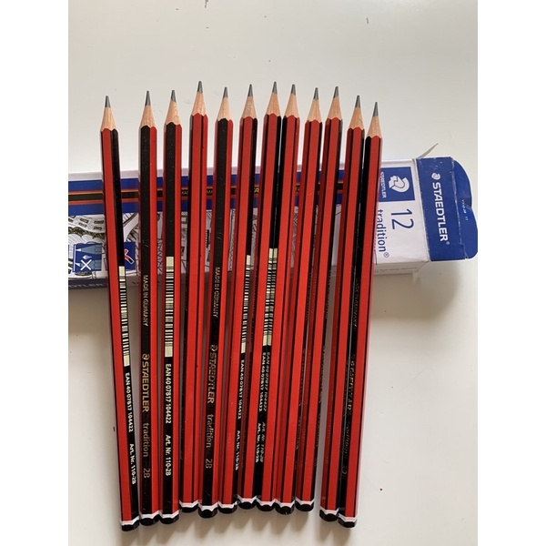 Bút chì Đức sọc đỏ 2B