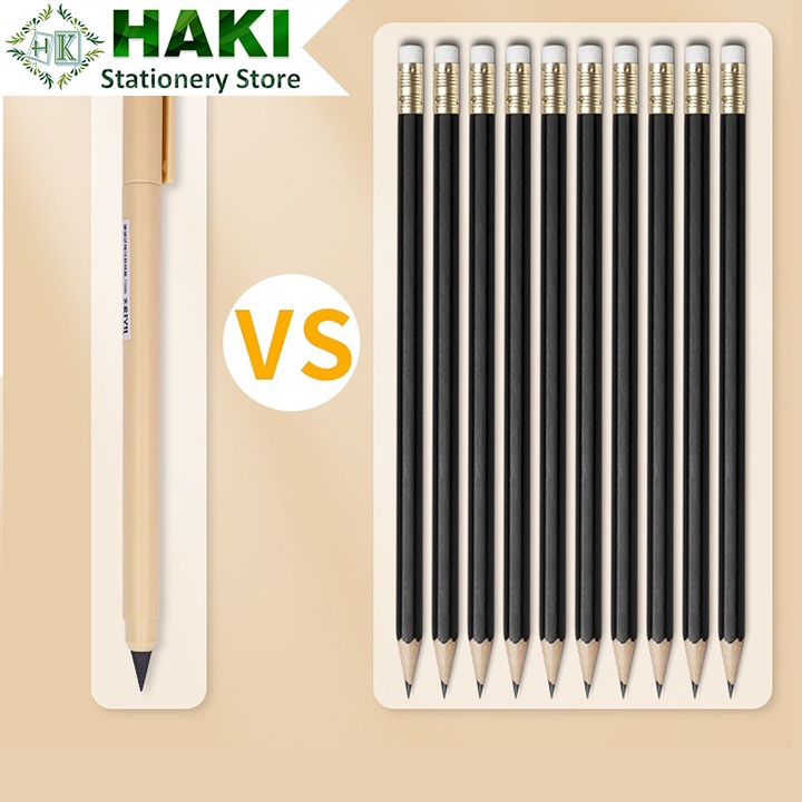 Bút chì vĩnh cửu HAKI màu chì đen cute dễ thương bền đẹp không cần gọt B19
