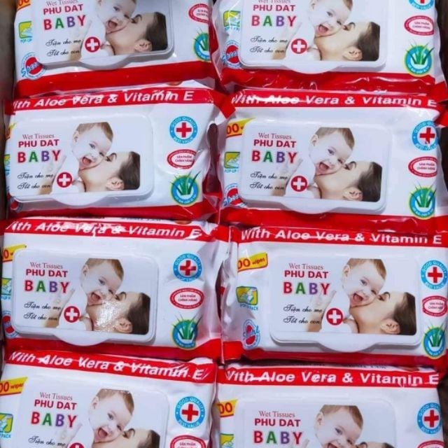 Khăn ướt Baby 100 tờ không mùi chính hãng-GTH Mart