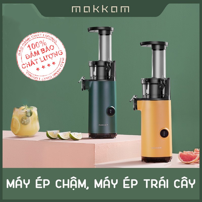 Máy Ép Chậm MOKKOM, Ép Trái Cây Kiệt Bã Cực Gọn Nhẹ, Bảo hành chính hãng 24 tháng