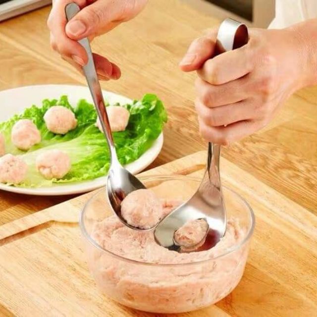 Thìa Nặn Thịt Viên Làm Mọc Inox Chống Dính H075-A