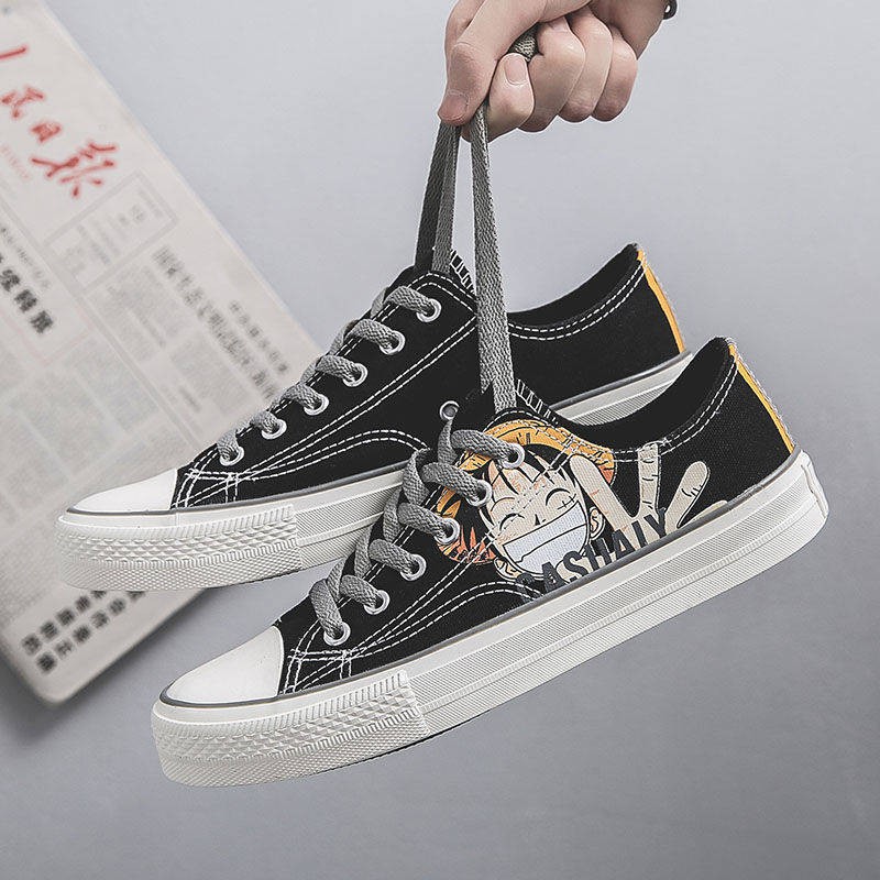 One Piece Canvas Xu hướng Graffiti Thông thường giày nam | BigBuy360 - bigbuy360.vn