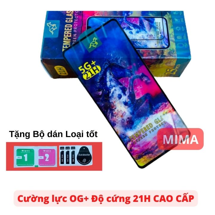 Kính cường lực Samsung A71 / A72 / A73 Full màn cao cấp OG+ độ cứng 21H siêu mượt hạn chế bám vân tay [MIMA]