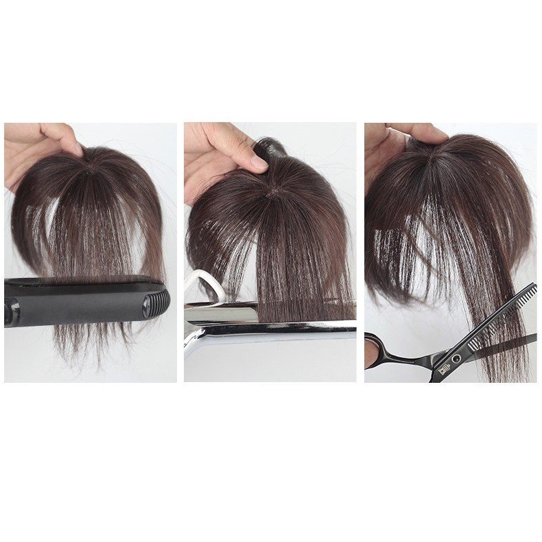 Kẹp mái Muzini tóc mái trùm đầu 3d sợi tơ cap cấp TG23