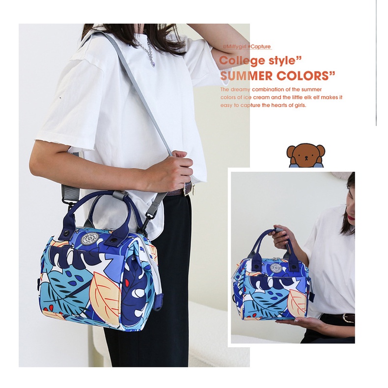 Túi đeo chéo du lịch thiết kế nhỏ gọn phong cách Mori thời trang cho mẹ bầu