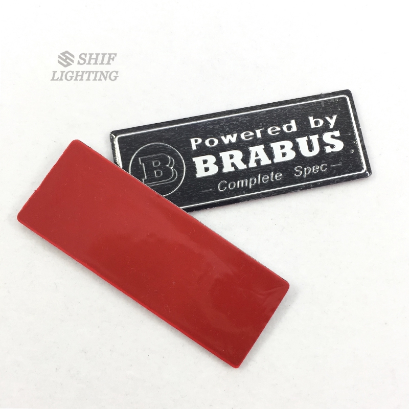 Logo &quot;brabus &quot; bằng nhôm trang trí ô tô