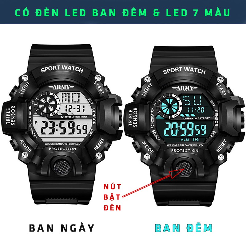 Đồng hồ Trẻ Em ARMY TYLER USA An toàn tuyệt đối cho Bé, Chống Sốc, Chống Nuốc Tốt