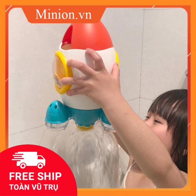 Đồ Chơi Nhà Tắm - Bể Bơi Tên Lửa Xoay 360 độ Phun Nước Độc Đáo
