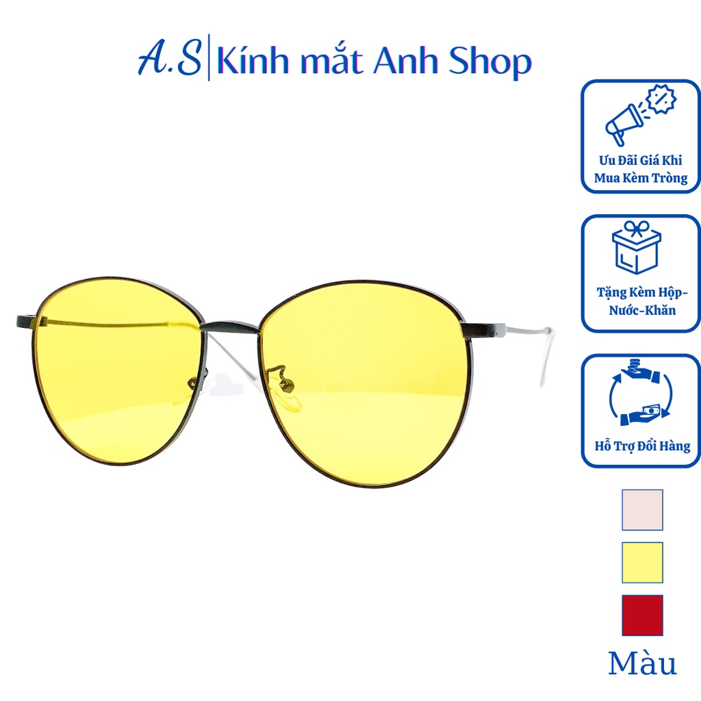 Kính mát tròn dễ xài 6317 Anh Shop