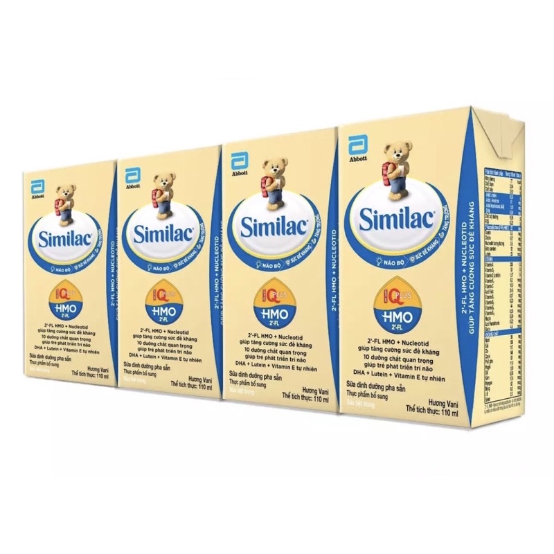 Lốc 4 hộp sữa Similac HMO 110ml