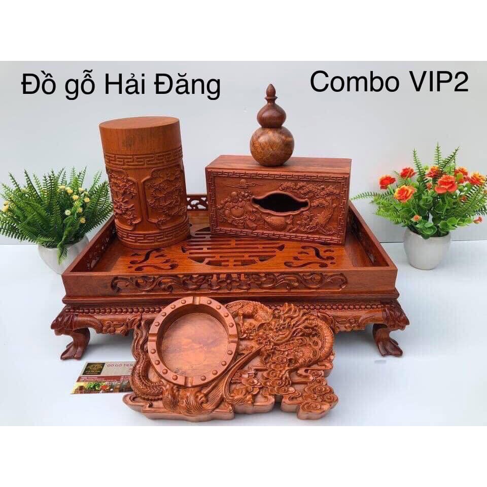 COMBO BỘ 5 MÓN ĐỒ GỖ MỸ NGHỆ CAO CẤP