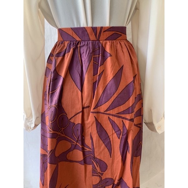 Chân váy xoè đắp tà V346 hoạ tiết 2hand Nhật si tuyển ảnh thật