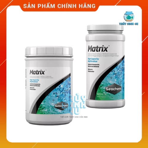 Vật liệu lọc Matrix chính hãng Seachem - 1 Lit (hàng thùng 100l)