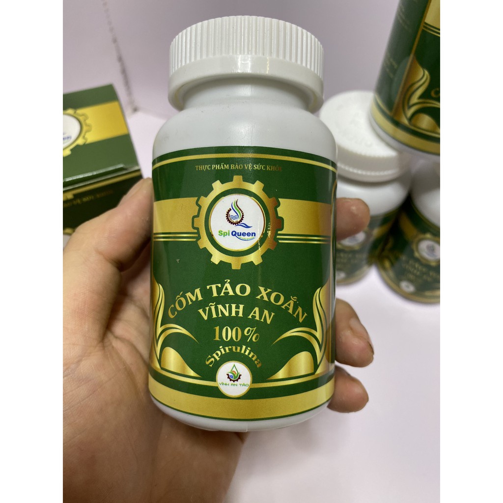 Cốm tảo xoắn Vĩnh An cấy nano đẹp da