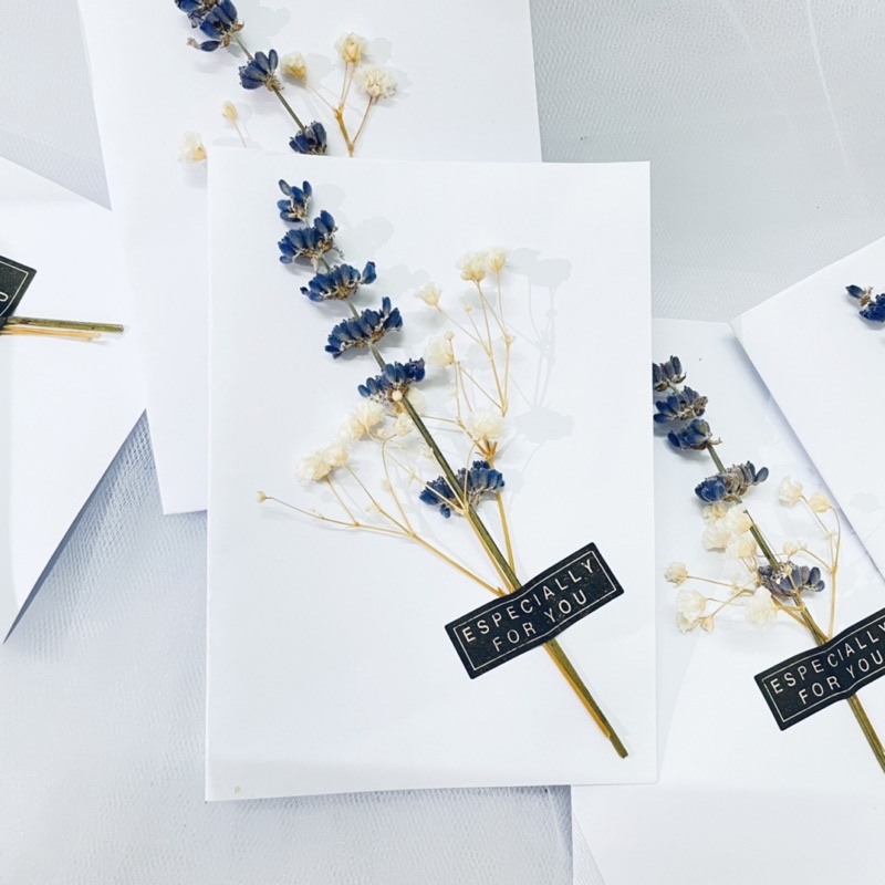 Bó Hoa Khô Lavender Vintage Tặng Kèm Thiệp Hoa Khô