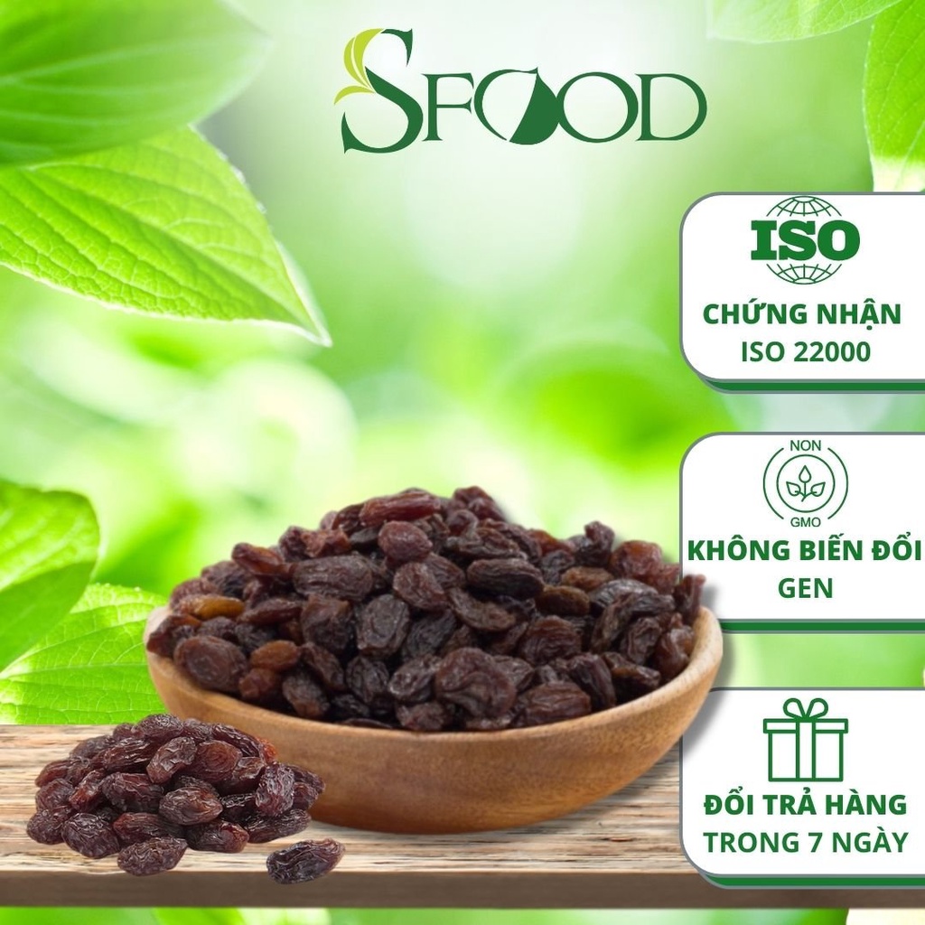 Nho khô SFOOD, nho khô nâu Úc để làm bánh