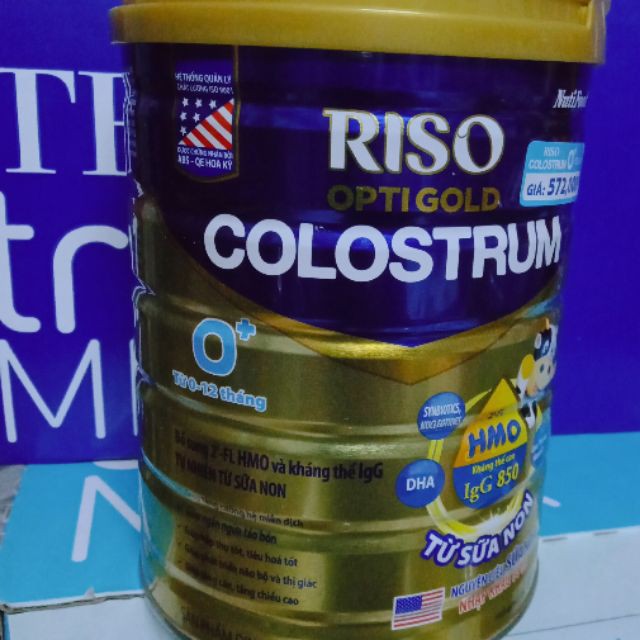 Sữa bột 0+ Riso Optigold COLOSTRUM x 800gr