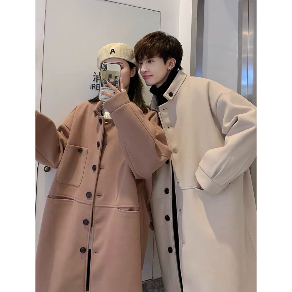ÁO KHOÁC DẠ ĐÔI NAM NỮ PHONG CÁCH HÀN QUỐC