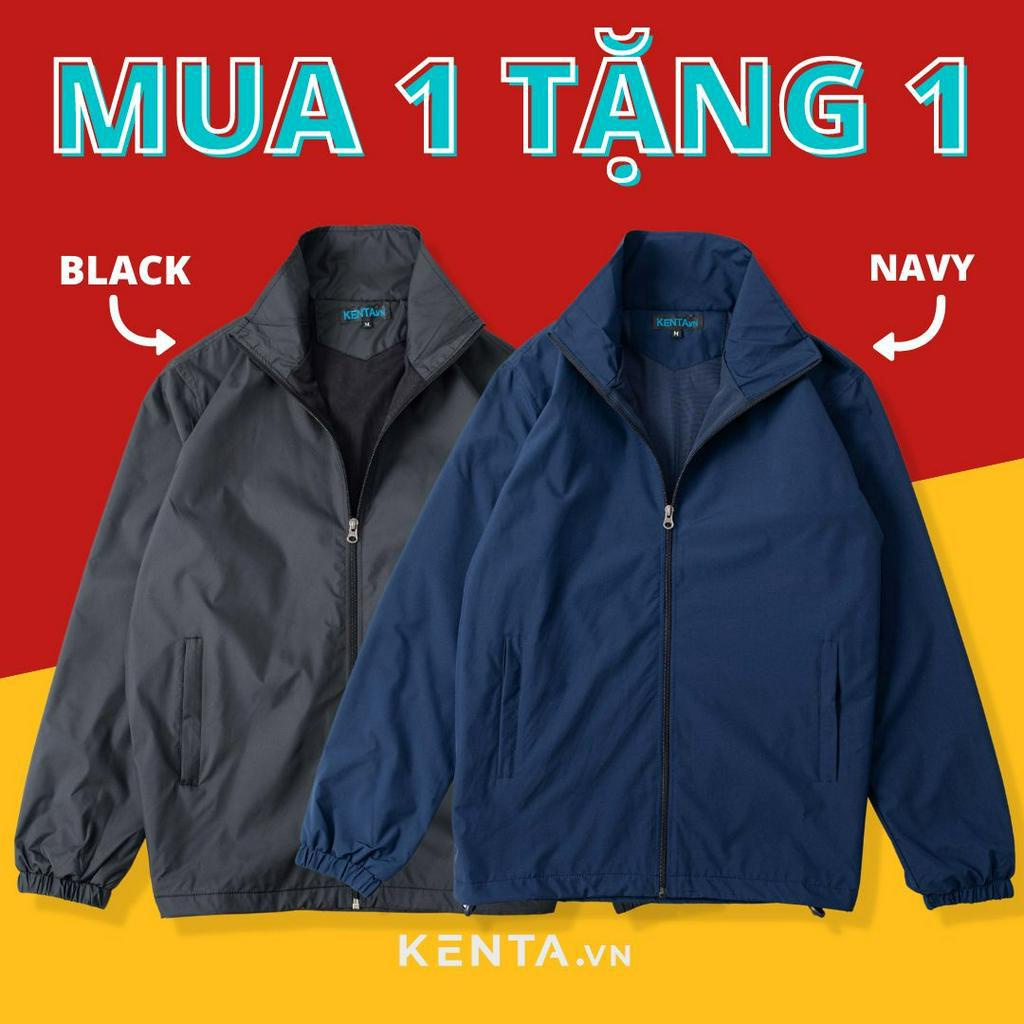 Áo Khoác Dù Ko Nón 2 Lớp Ko Nóng, Trượt Nước Tiện Dụng KENTA AKD0031