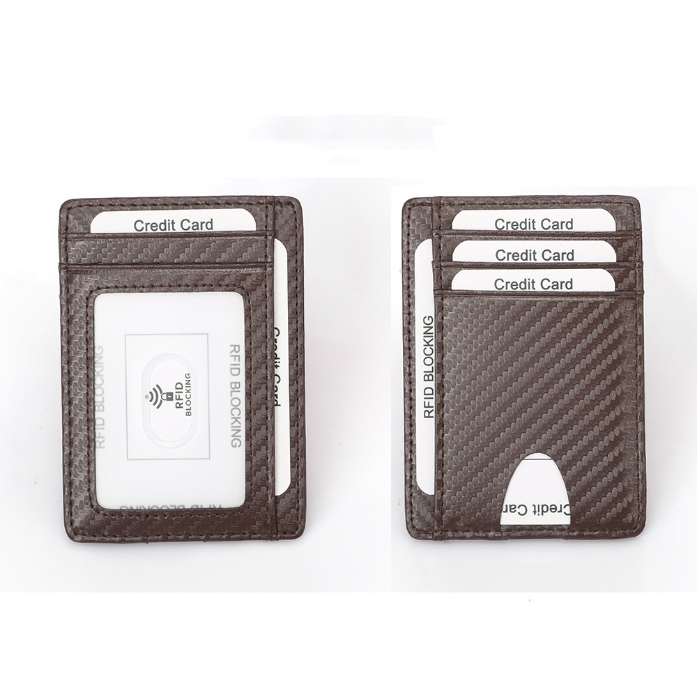 Ví đựng thẻ nhiều ngăn bằng sợi carbon thông minh chống RFID MSP - Bóp đựng Name Card, CMND, GPLX tiện lợi