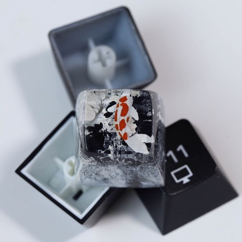 Keycap cá koi sắc màu, nút bàn phím cá koi phù hợp cho bàn phím cơ