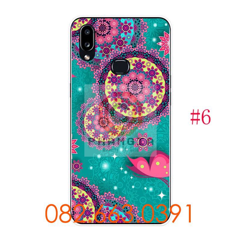 Ốp lưng Samsung A10s dẻo in hình bông hoa thổ cẩm