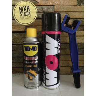 [Combo] Vệ Sinh Sên Wow 600ml + Dưỡng Sên WD-40 360ml (Tặng bàn chải 3D)