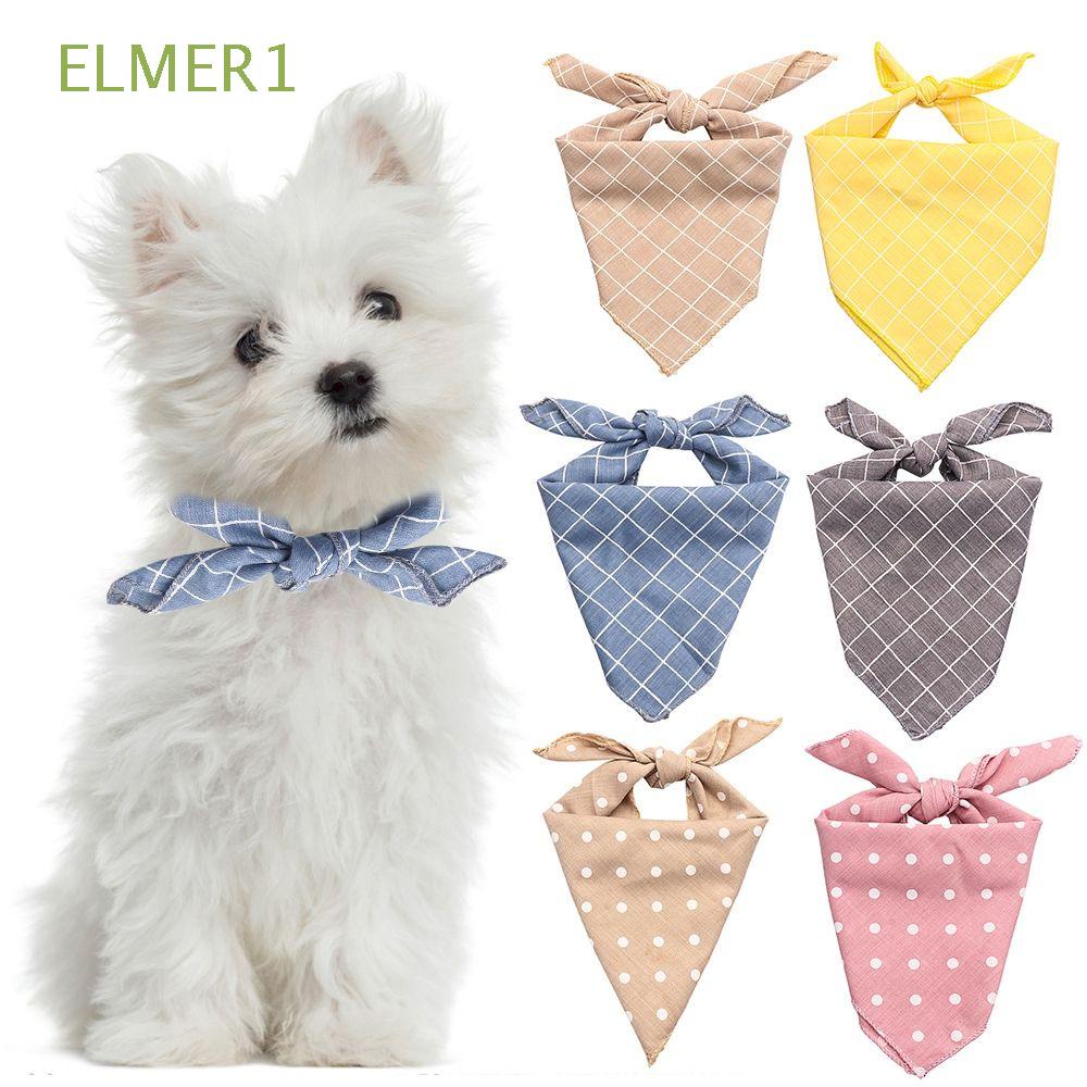 Khăn choàng cổ cotton họa tiết chấm bi hình tam giác có thể giặt sạch cho thú cưng